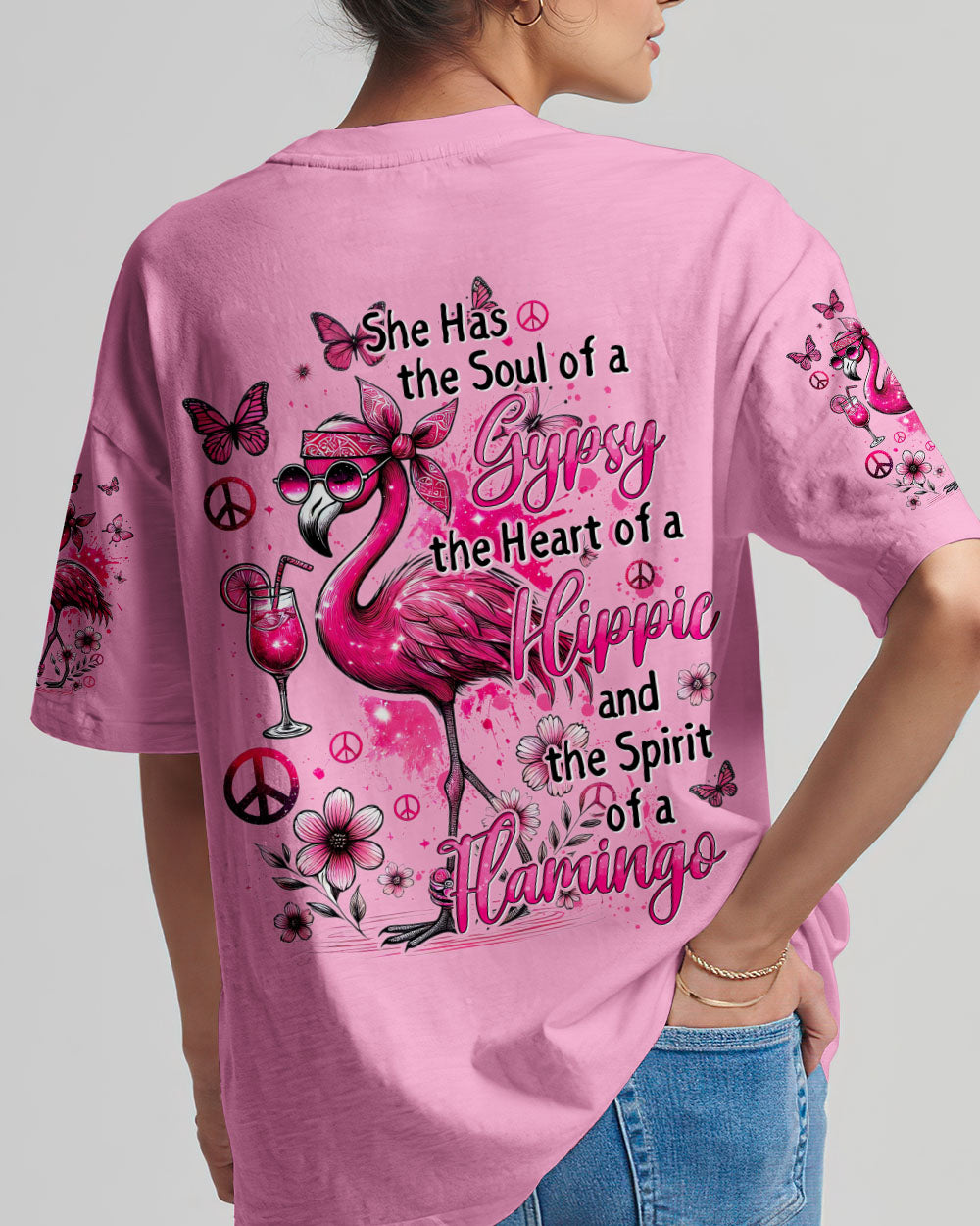 SPIRIT OF A FLAMINGO ALL OVER PRINT - TYTD1906241