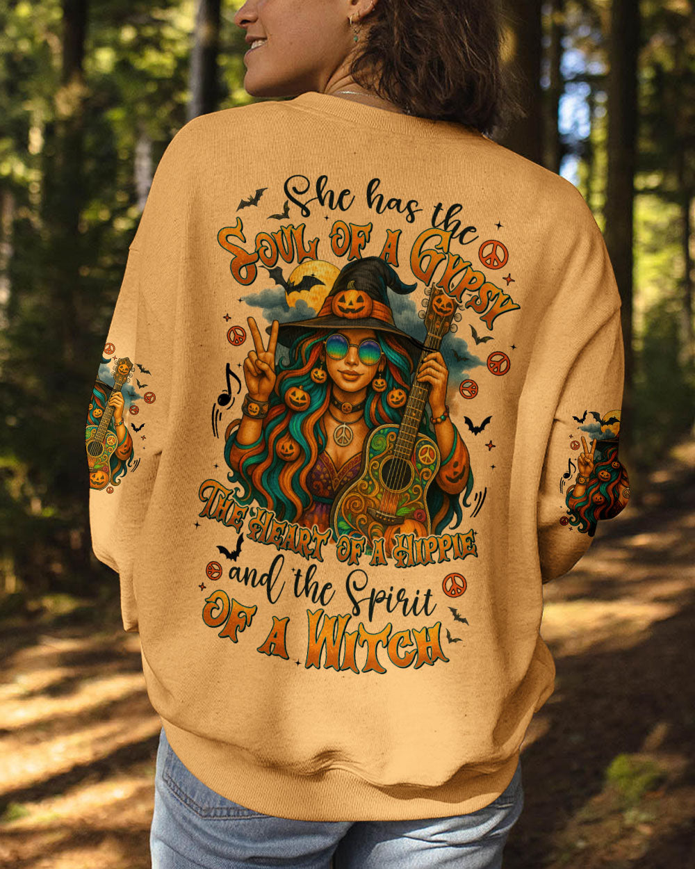SPIRIT OF A WITCH HALLOWEEN HIPPIE ALL OVER PRINT - TYTD1906252