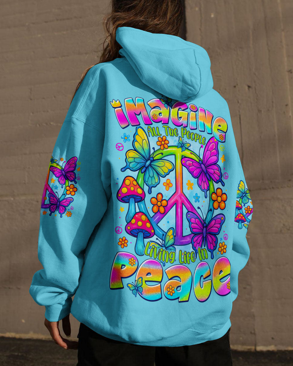 IMAGINE ALL THE PEOPLE LIVING LIFE IN PEACE ALL OVER PRINT - TYTD1908251