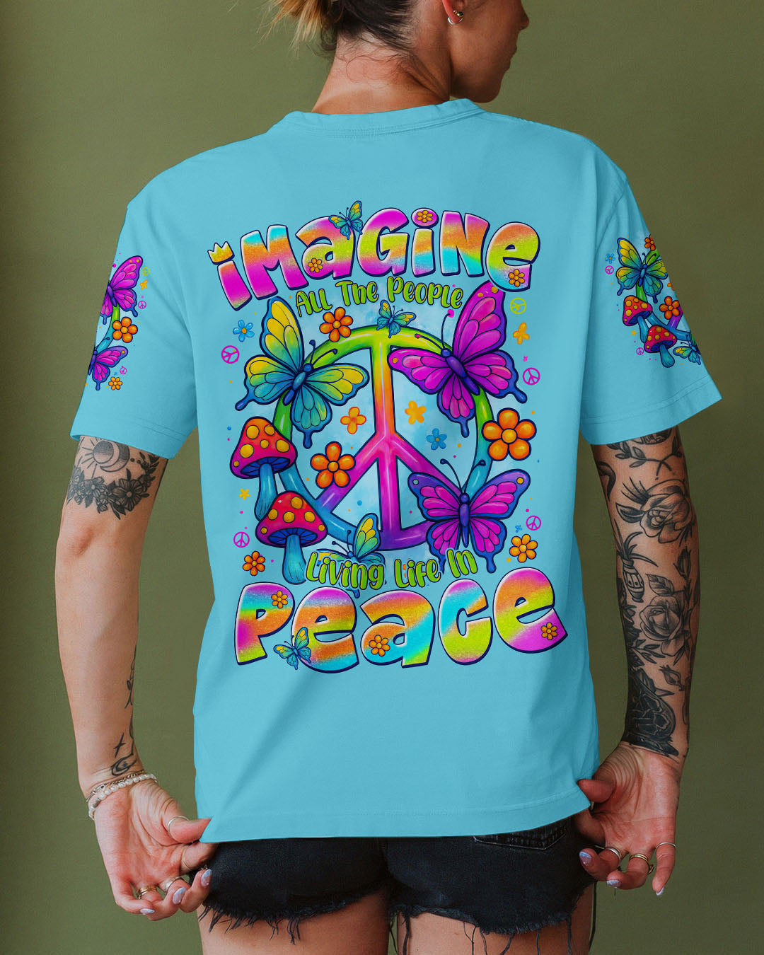 IMAGINE ALL THE PEOPLE LIVING LIFE IN PEACE ALL OVER PRINT - TYTD1908251