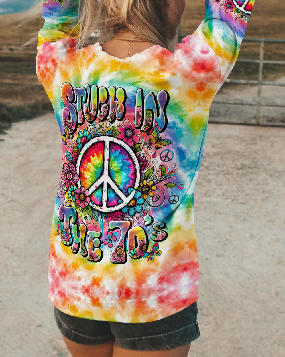 STUCK IN THE 70'S TIE DYE ALL OVER PRINT - TYTD2108242