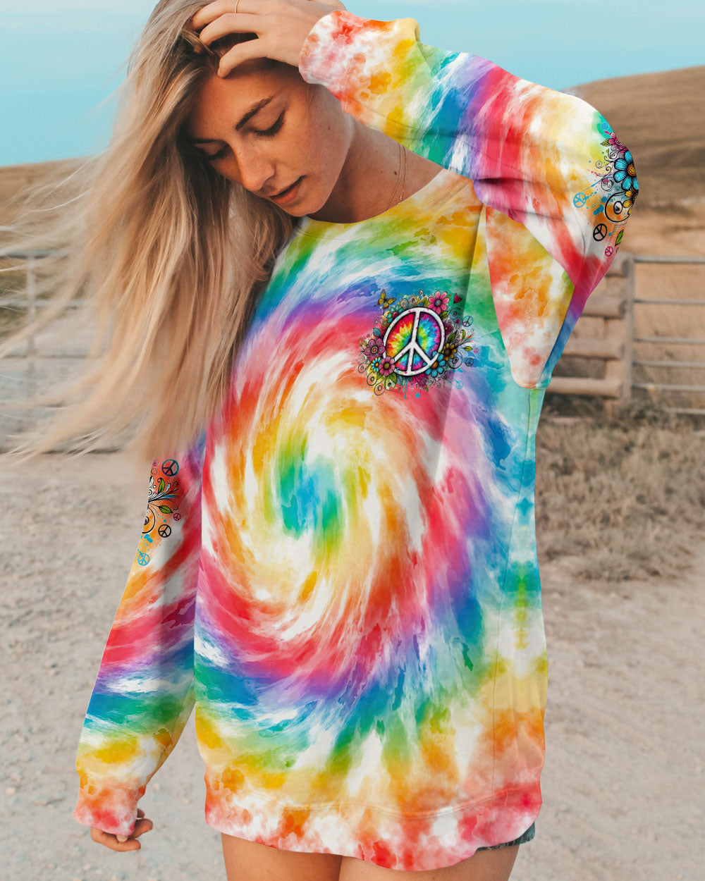 STUCK IN THE 70'S TIE DYE ALL OVER PRINT - TYTD2108242