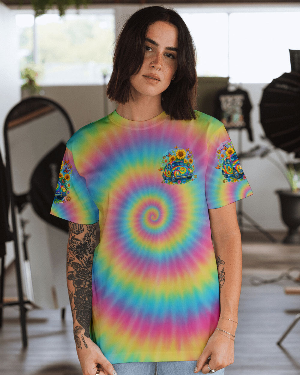 I'M NOT GETTING OLD HIPPIE CAR TIE DYE ALL OVER PRINT - TYTD2108251