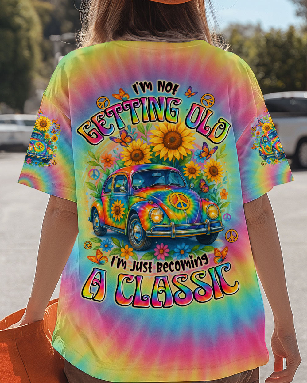 I'M NOT GETTING OLD HIPPIE CAR TIE DYE ALL OVER PRINT - TYTD2108251