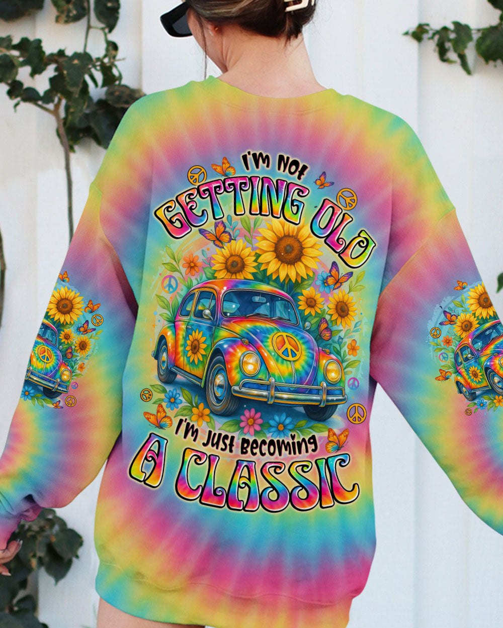 I'M NOT GETTING OLD HIPPIE CAR TIE DYE ALL OVER PRINT - TYTD2108251