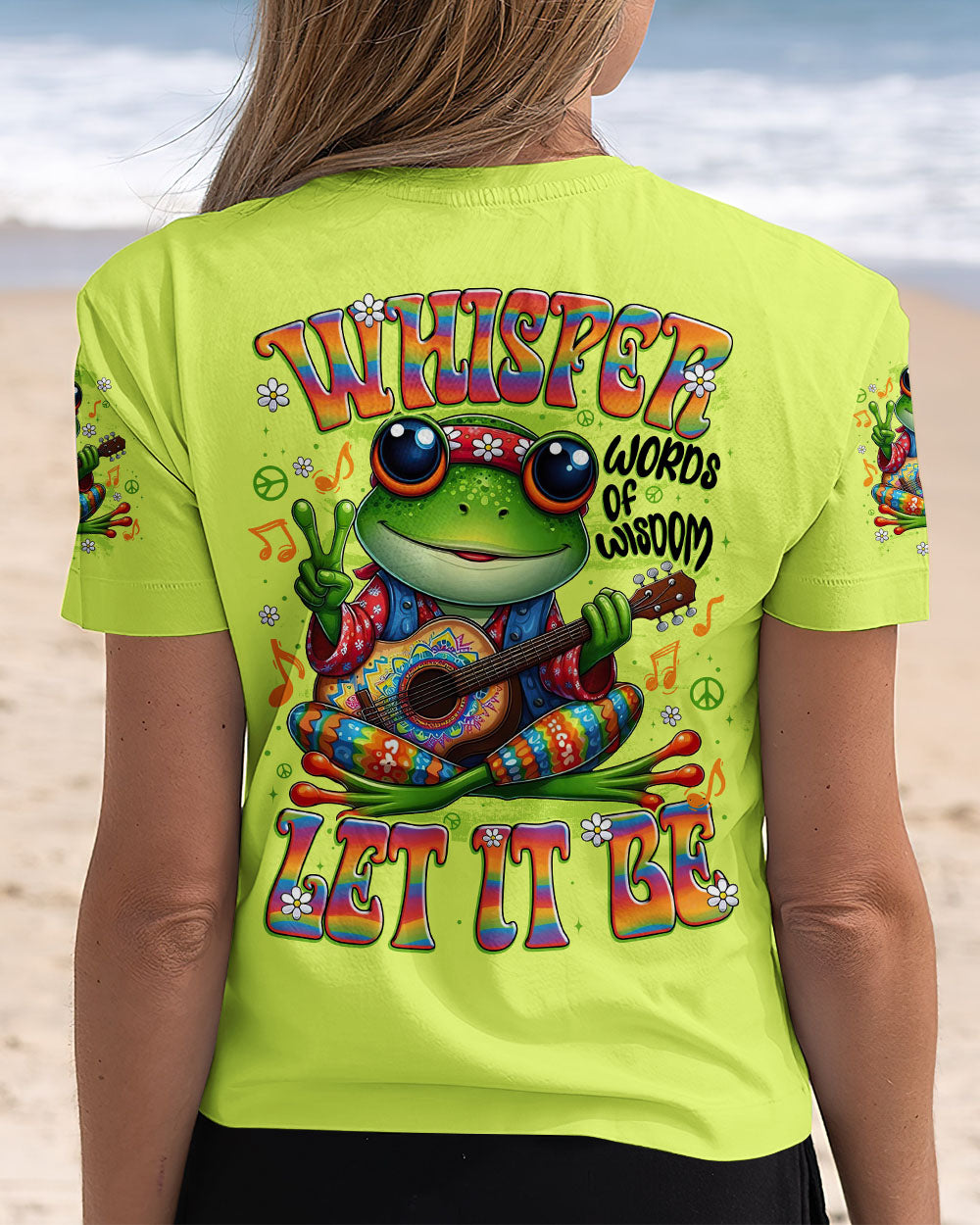 WHISPER WORDS OF WISDOM LET IT BE FROG ALL OVER PRINT - TYTD2108252