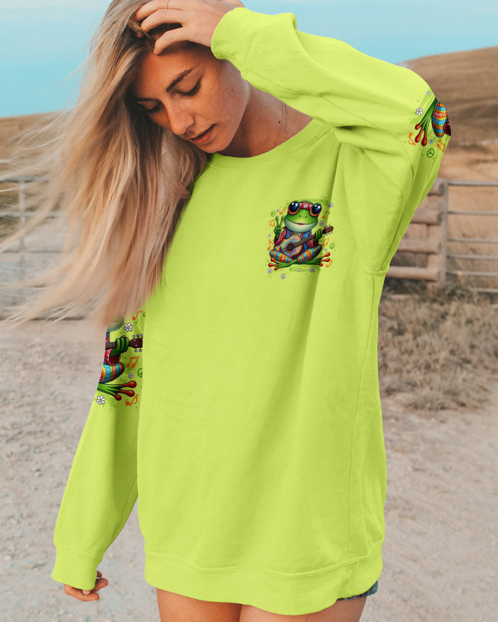 WHISPER WORDS OF WISDOM LET IT BE FROG ALL OVER PRINT - TYTD2108252