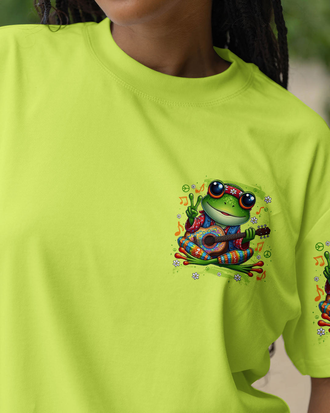 WHISPER WORDS OF WISDOM LET IT BE FROG ALL OVER PRINT - TYTD2108252