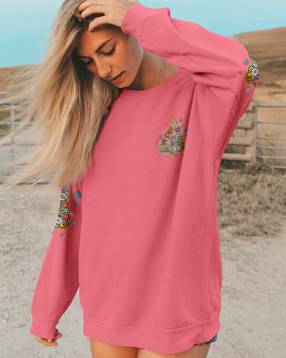 OH BY GOLLY HIPPIE CHRISTMAS TREE ALL OVER PRINT - TYTD2110243