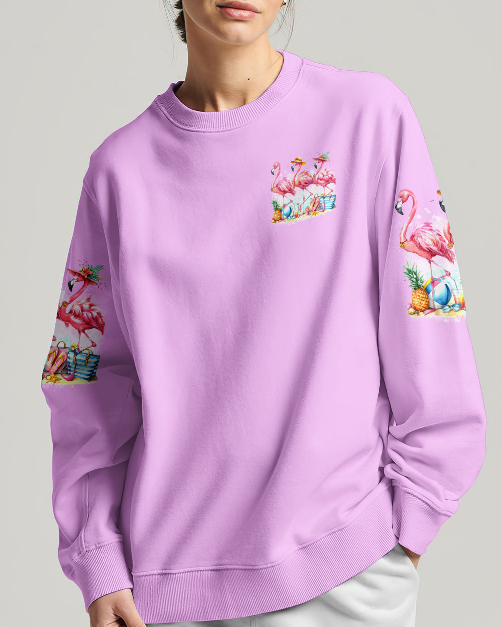 LET'S GO GIRLS FLAMINGO BEACH ALL OVER PRINT - TYTD2205242