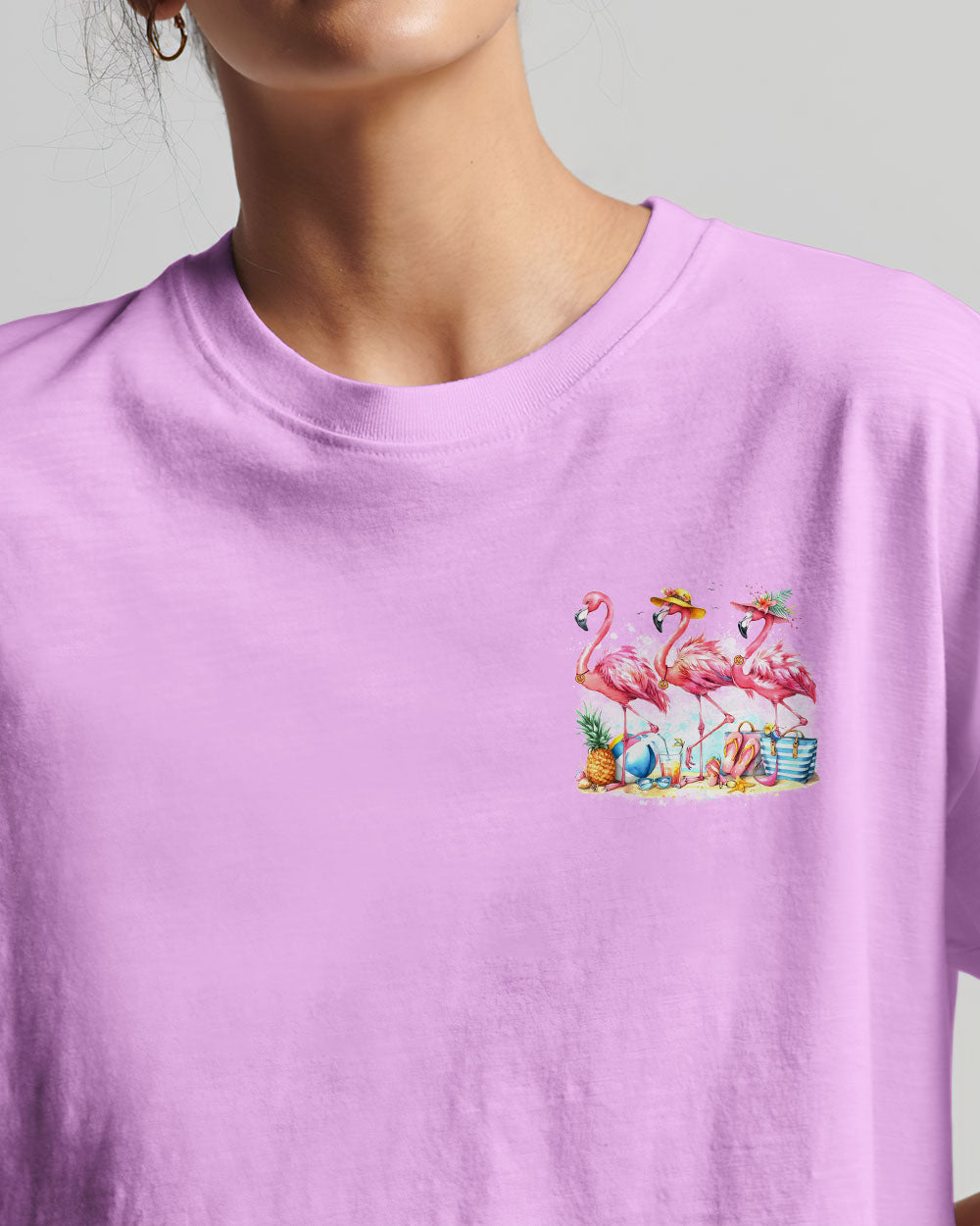 LET'S GO GIRLS FLAMINGO BEACH ALL OVER PRINT - TYTD2205242