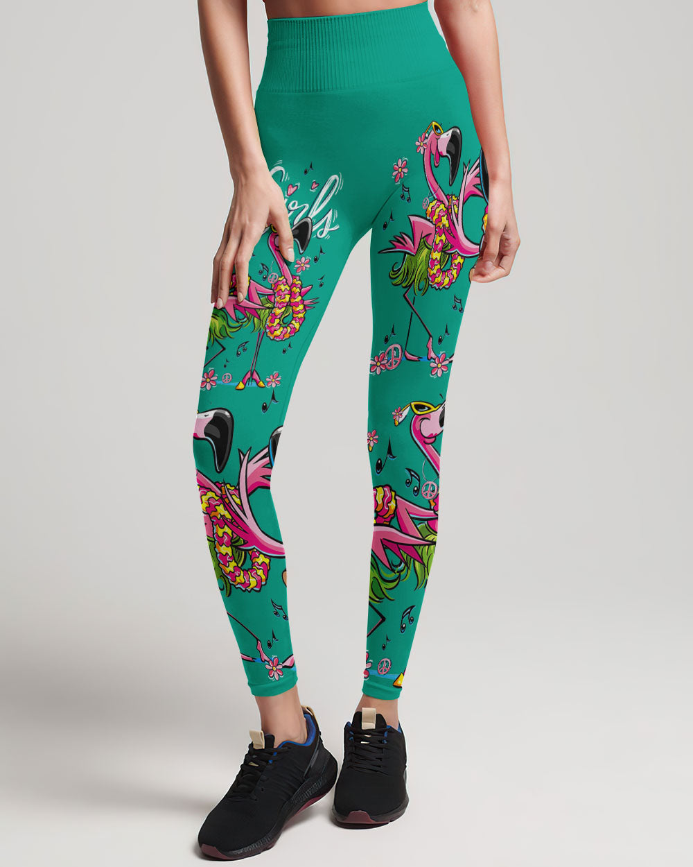 LET'S GO GIRLS FLAMINGO ALL OVER PRINT - TYTD2206234