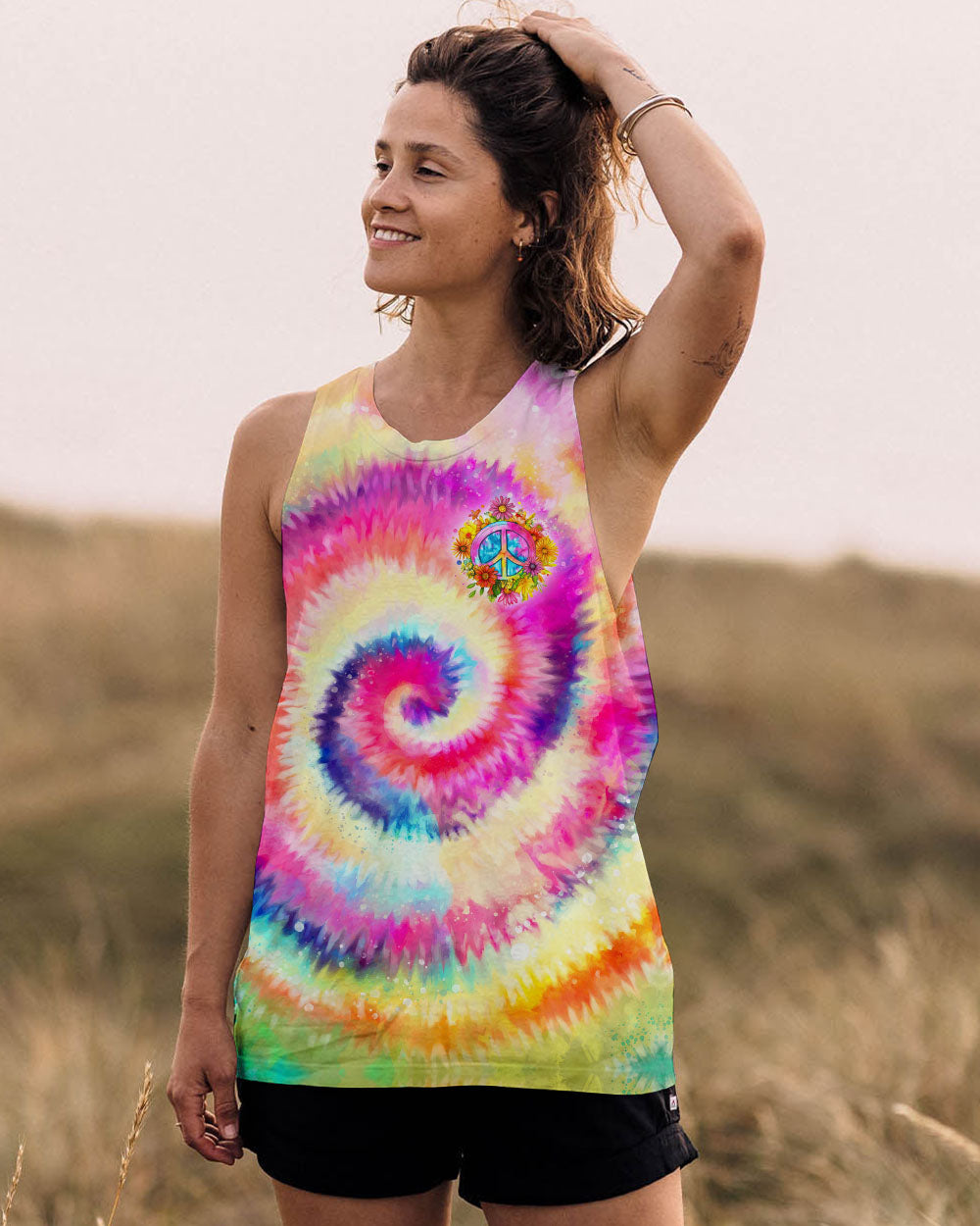 WHISPER WORDS OF WISDOM LET IT BE TIE DYE ALL OVER PRINT - TYTD2208244