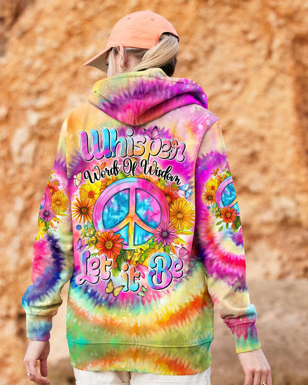WHISPER WORDS OF WISDOM LET IT BE TIE DYE ALL OVER PRINT - TYTD2208244