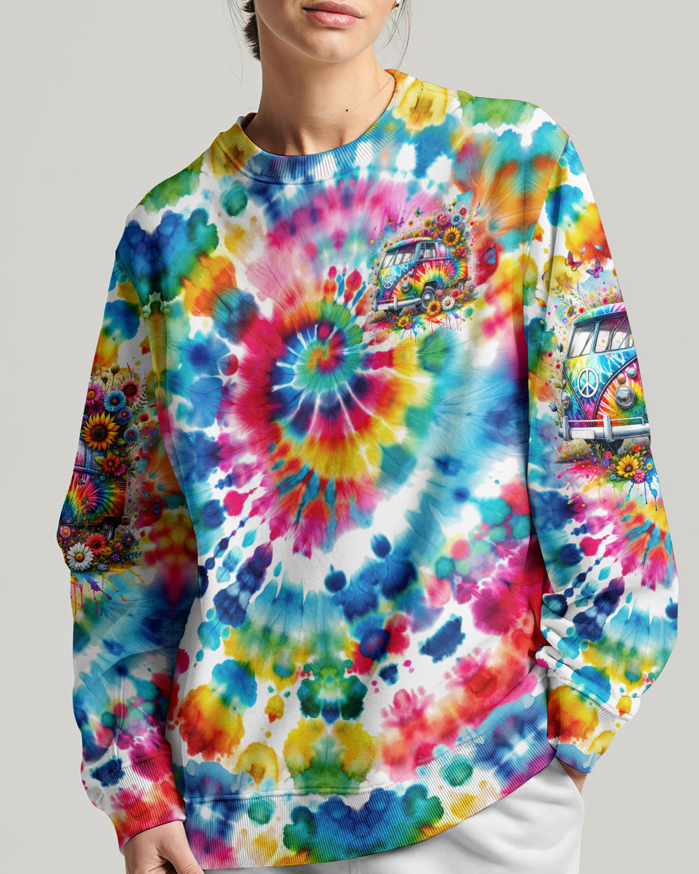 RUNNING AGAINST THE WIND TIE DYE ALL OVER PRINT - TYTD2301242