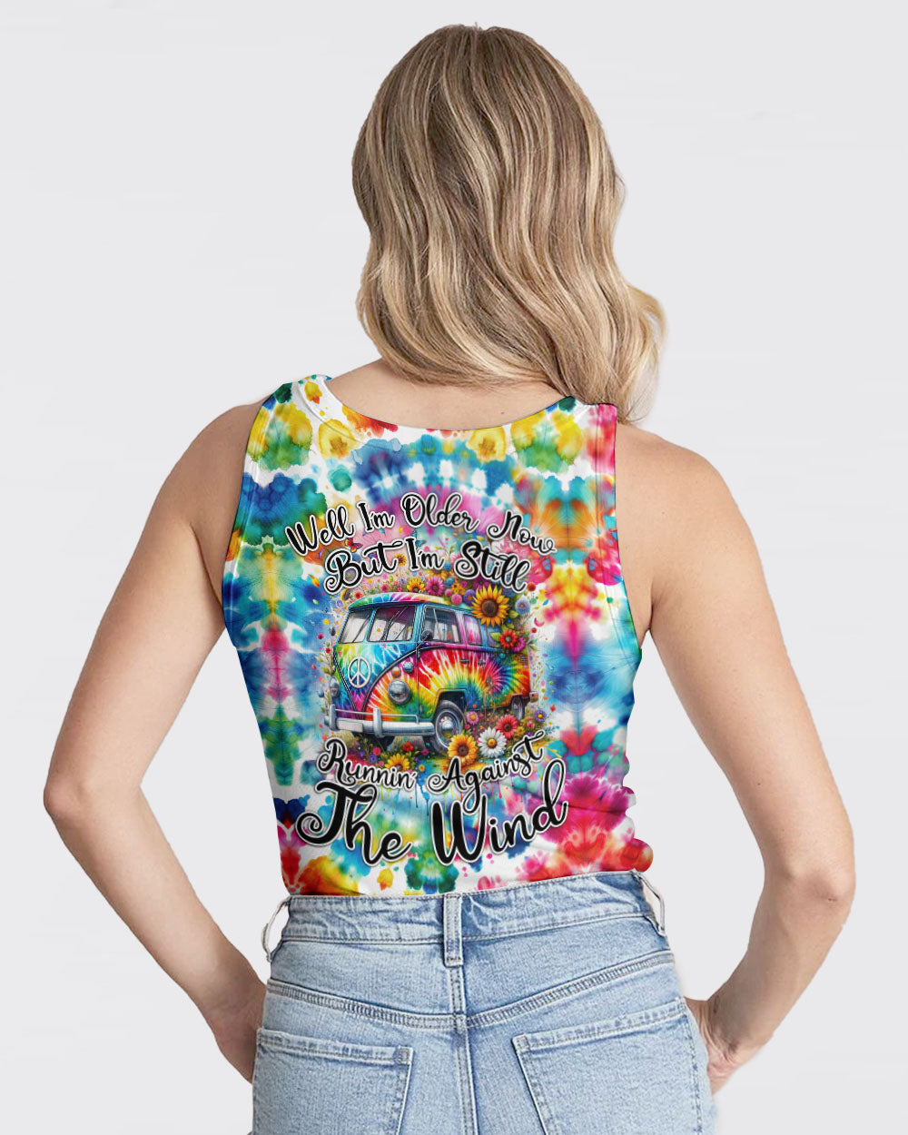 RUNNING AGAINST THE WIND TIE DYE ALL OVER PRINT - TYTD2301242