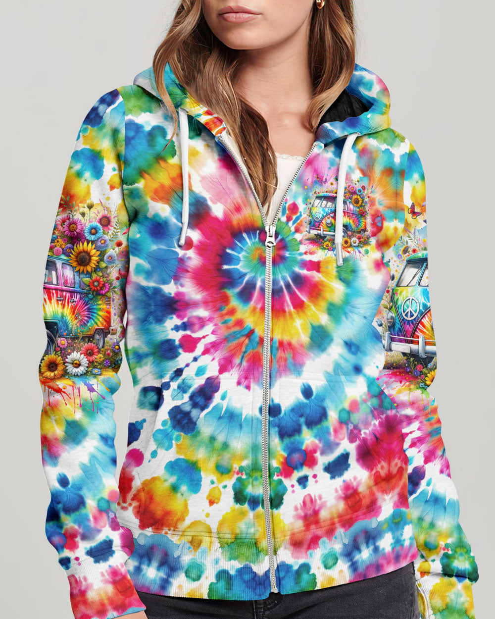 RUNNING AGAINST THE WIND TIE DYE ALL OVER PRINT - TYTD2301242