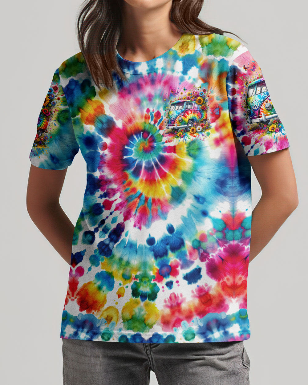 RUNNING AGAINST THE WIND TIE DYE ALL OVER PRINT - TYTD2301242