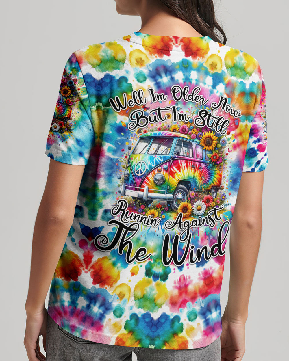 RUNNING AGAINST THE WIND TIE DYE ALL OVER PRINT - TYTD2301242