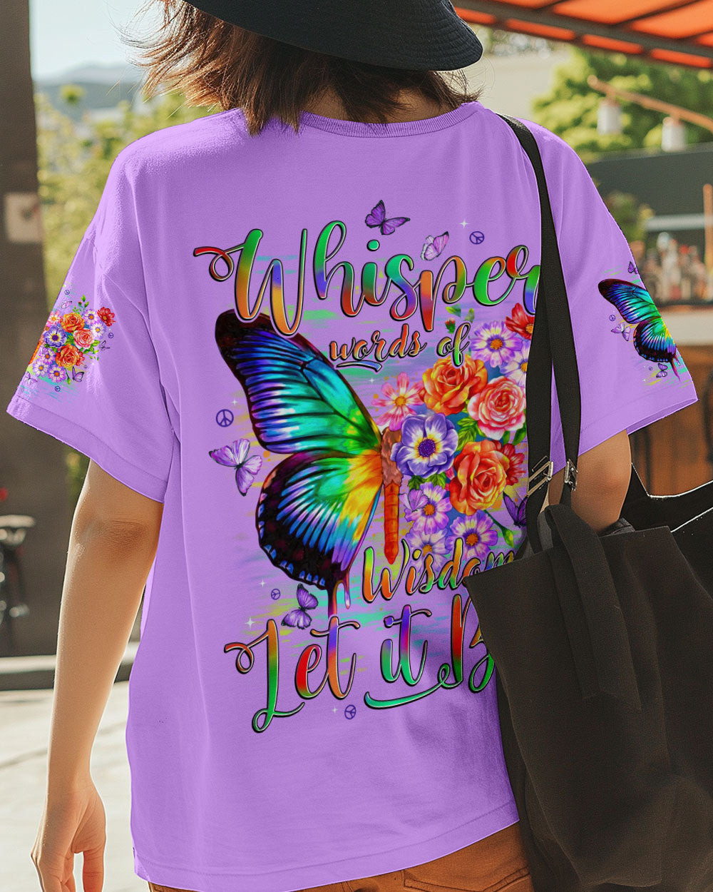 WHISPER WORDS OF WISDOM LET IT BE BUTTERFLY ALL OVER PRINT - TYTD2305252