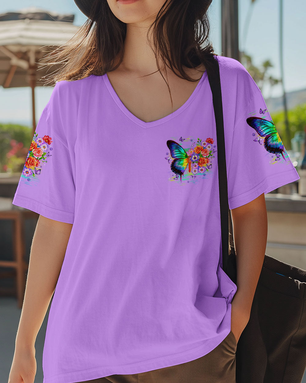 WHISPER WORDS OF WISDOM LET IT BE BUTTERFLY ALL OVER PRINT - TYTD2305252