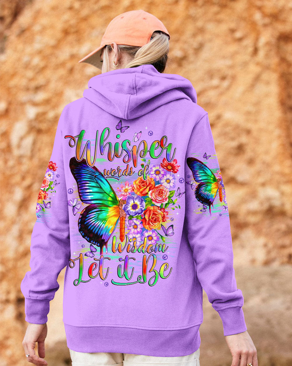 WHISPER WORDS OF WISDOM LET IT BE BUTTERFLY ALL OVER PRINT - TYTD2305252