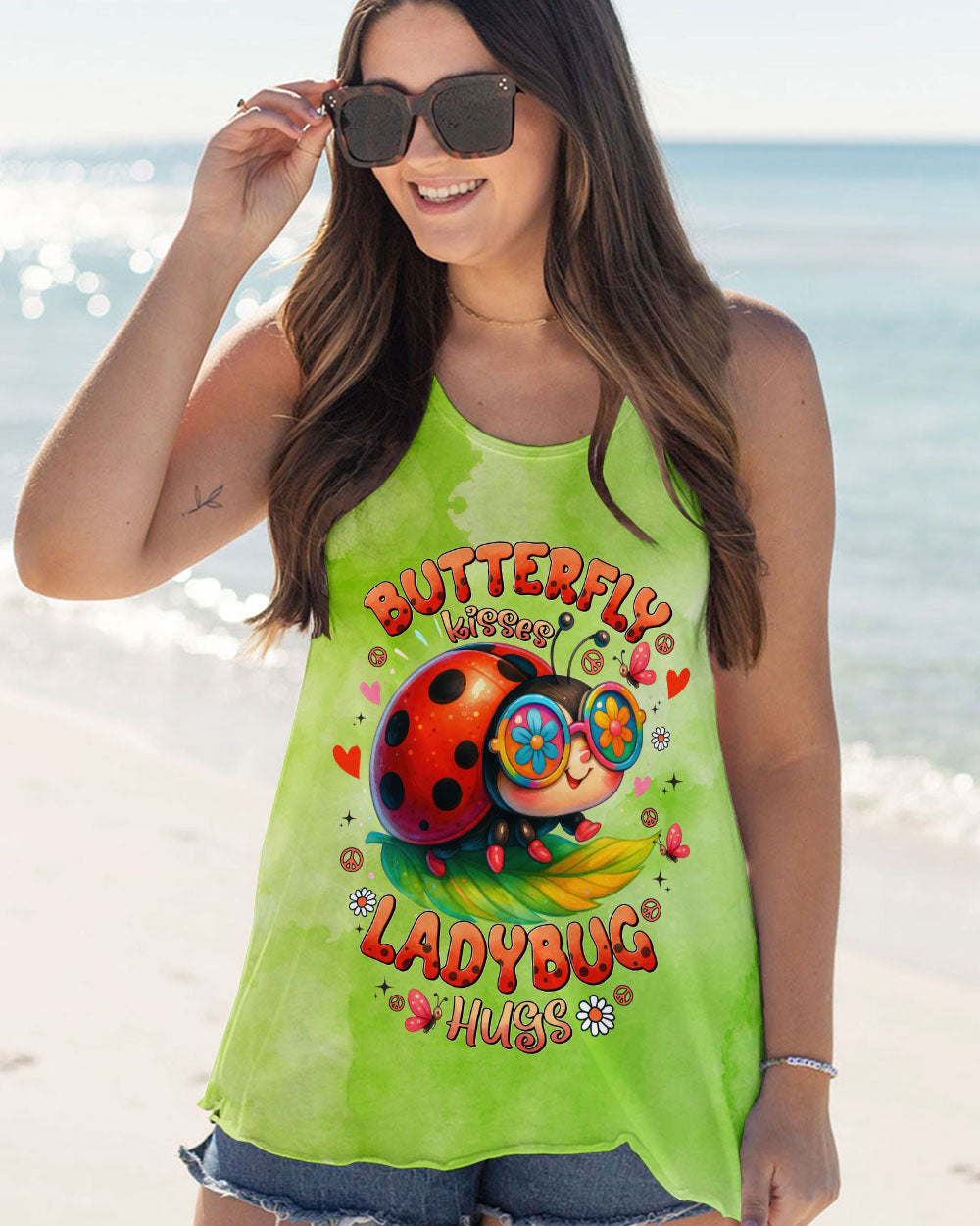 BUTTERFLY KISSES AND LADYBUG HUGS ALL OVER PRINT - TYTD2306251