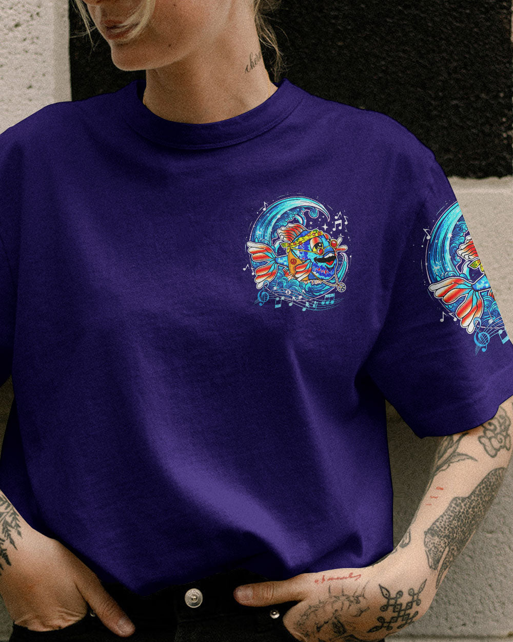FISHES IN THE DEEP BLUE SEA ALL OVER PRINT - TYTD2405233