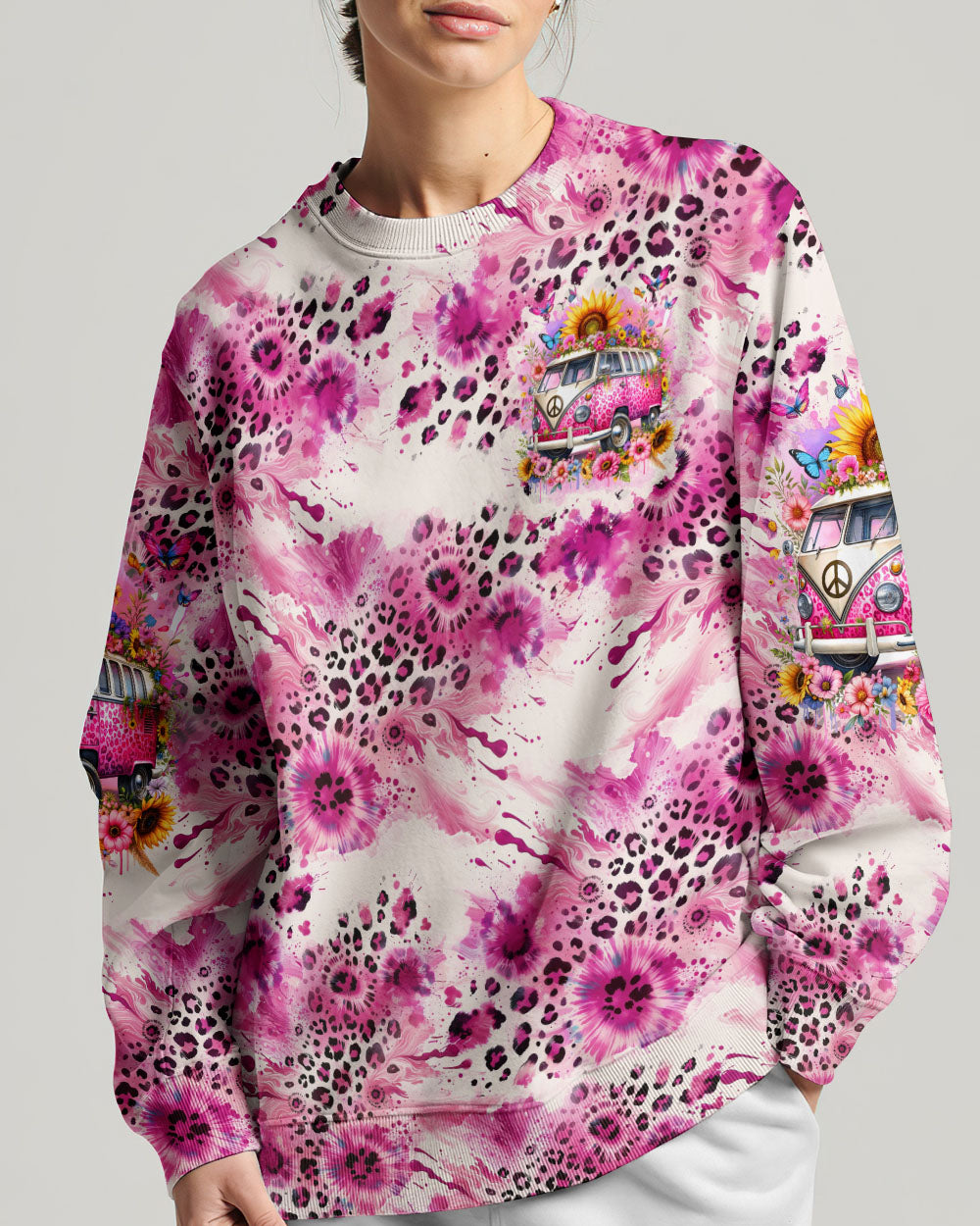 RUNNING AGAINST THE WIND LEOPARD TIE DYE ALL OVER PRINT - TYTD2411232