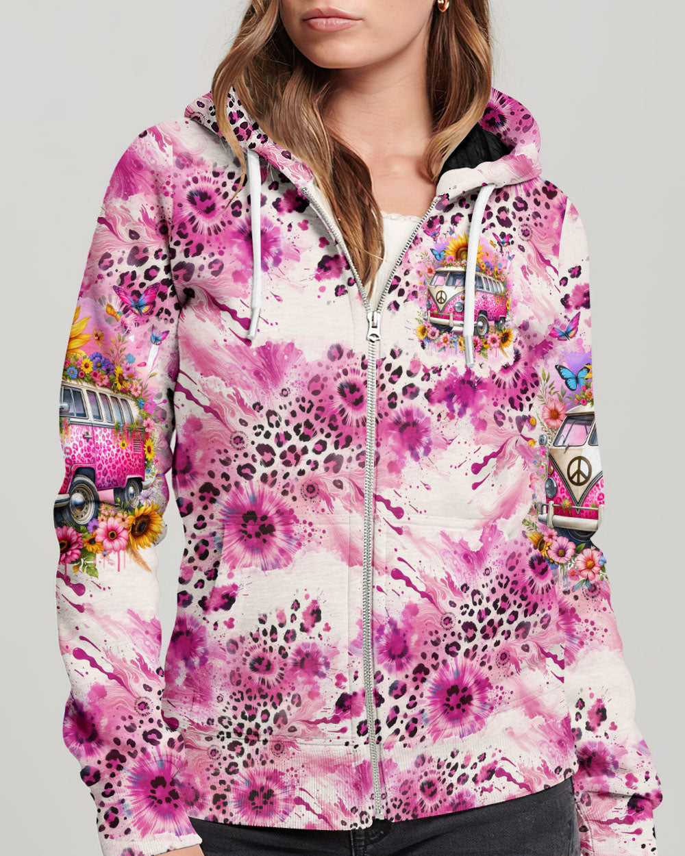 RUNNING AGAINST THE WIND LEOPARD TIE DYE ALL OVER PRINT - TYTD2411232