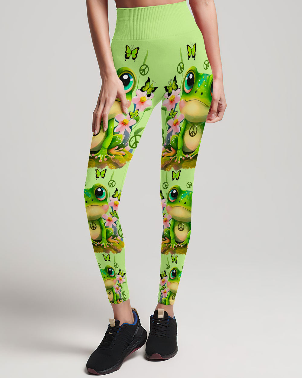 BE YOU THE WORLD WILL ADJUST FROG ALL OVER PRINT - TYTD2411234