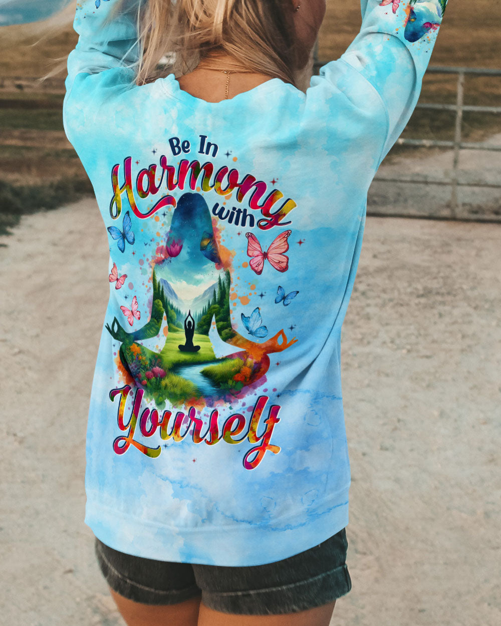 BE IN HARMONY WITH YOURSELF YOGA ALL OVER PRINT - TYTD2511241