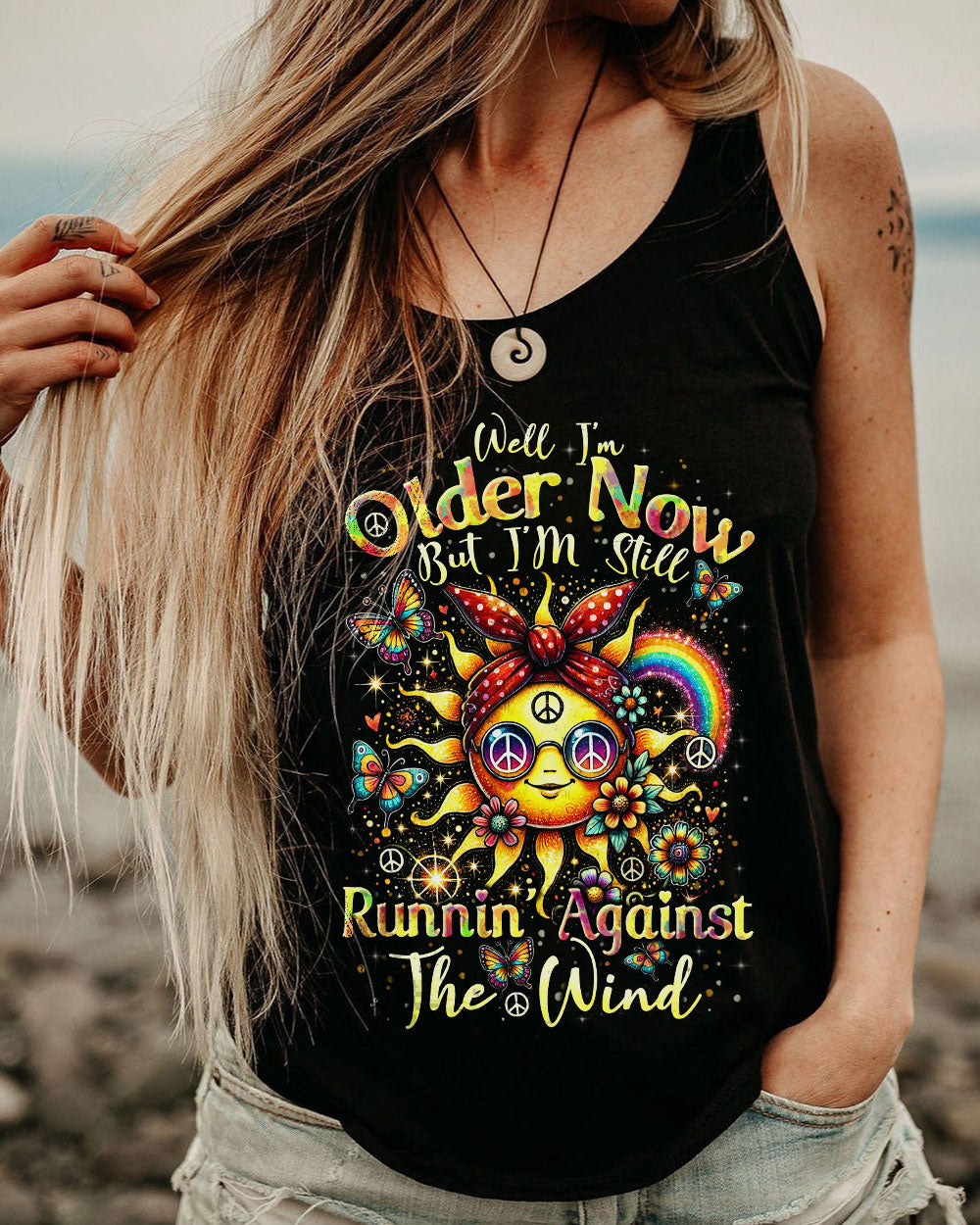 RUNNING AGAINST THE WIND HIPPIE SUN ALL OVER PRINT - TYTD2606244