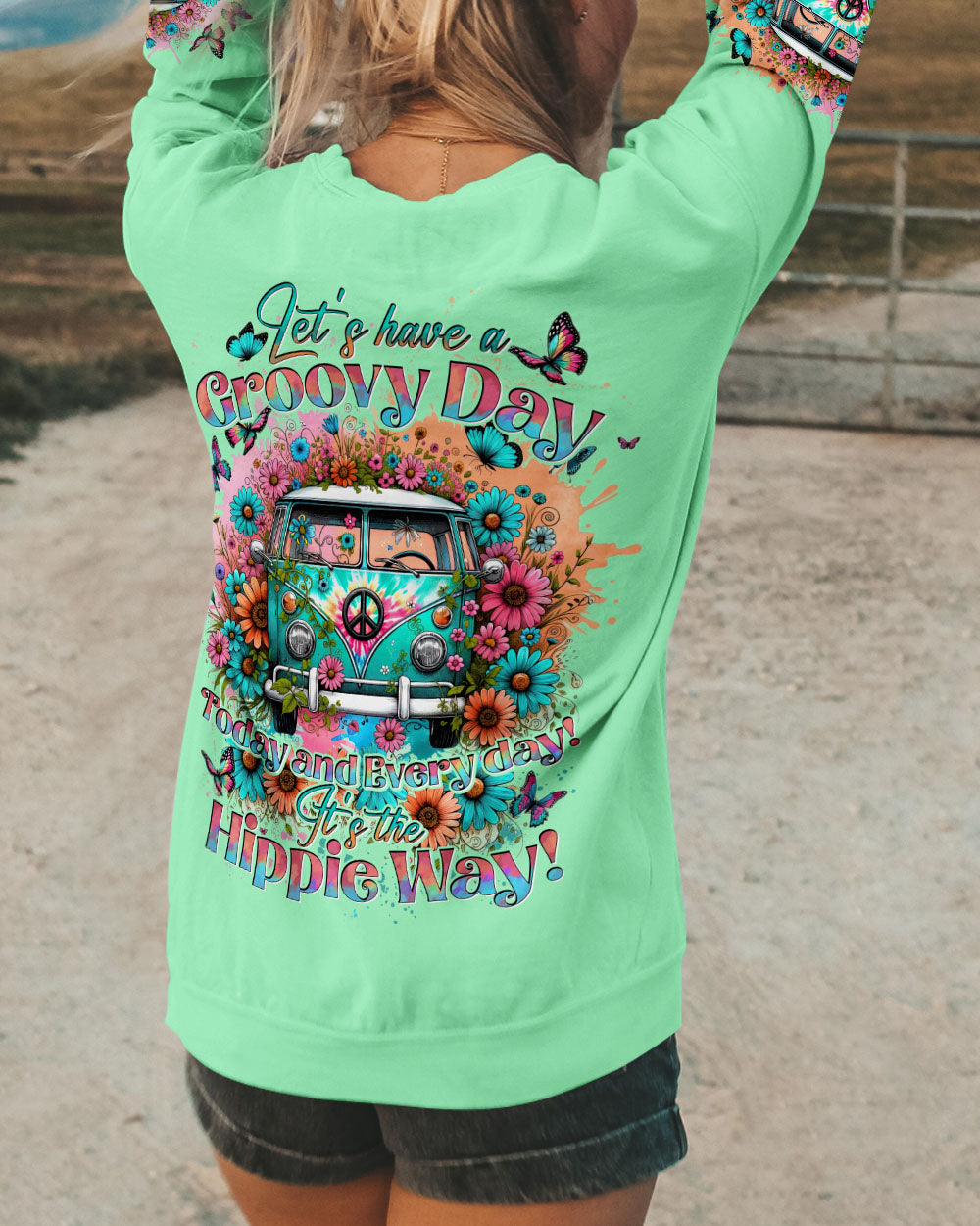 IT'S THE HIPPIE WAY ALL OVER PRINT - TYTD2705242