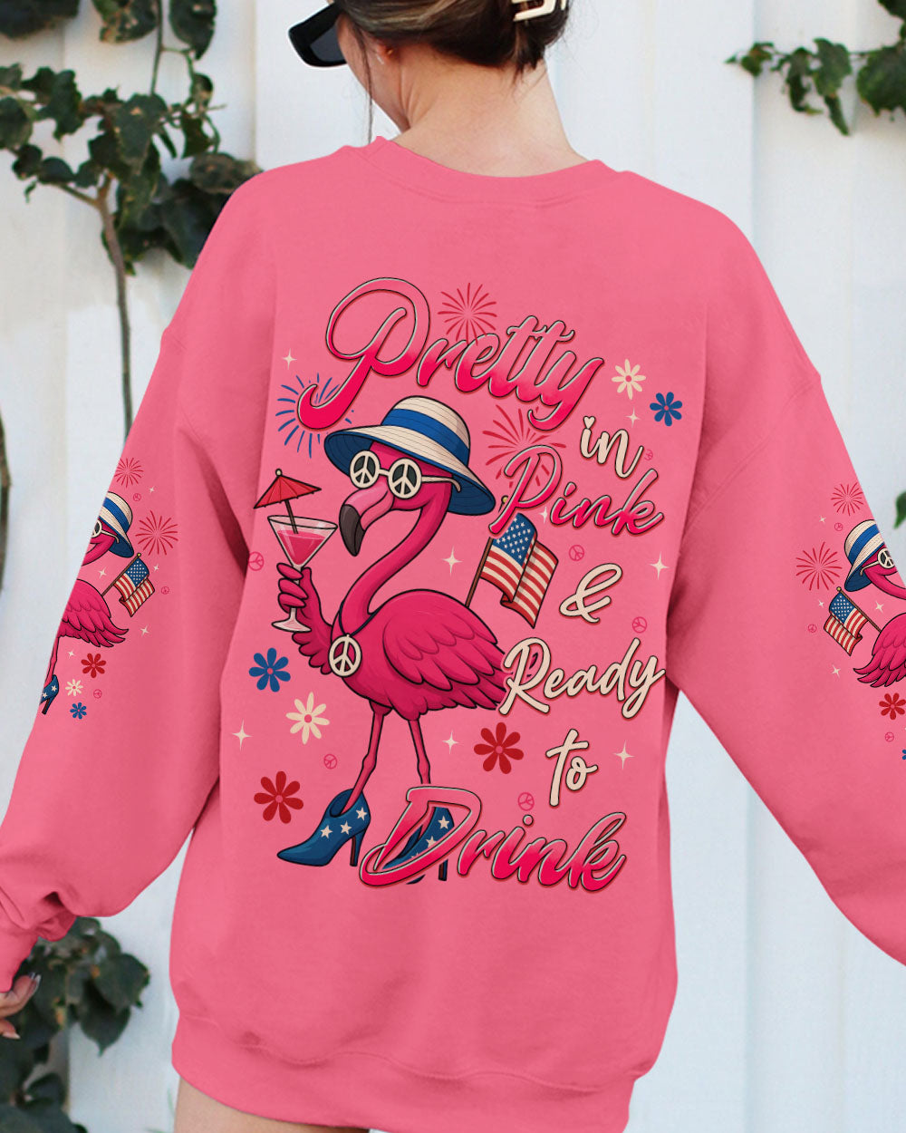 PRETTY IN PINK FLAMINGO ALL OVER PRINT - TYTD2705253