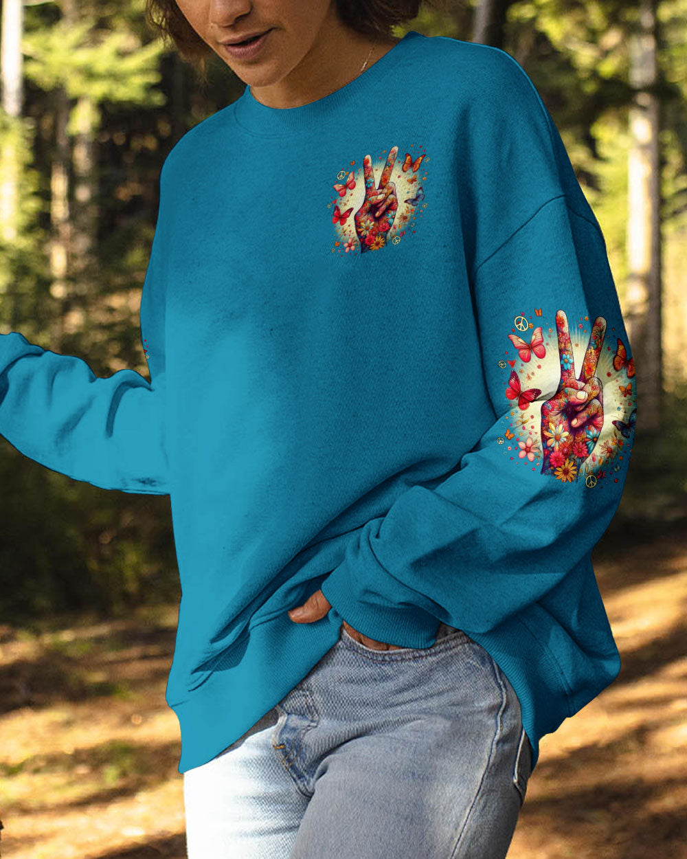 IMAGINE ALL THE PEOPLE LIVING LIFE IN PEACE TIE DYE ALL OVER PRINT - TYTD2706251