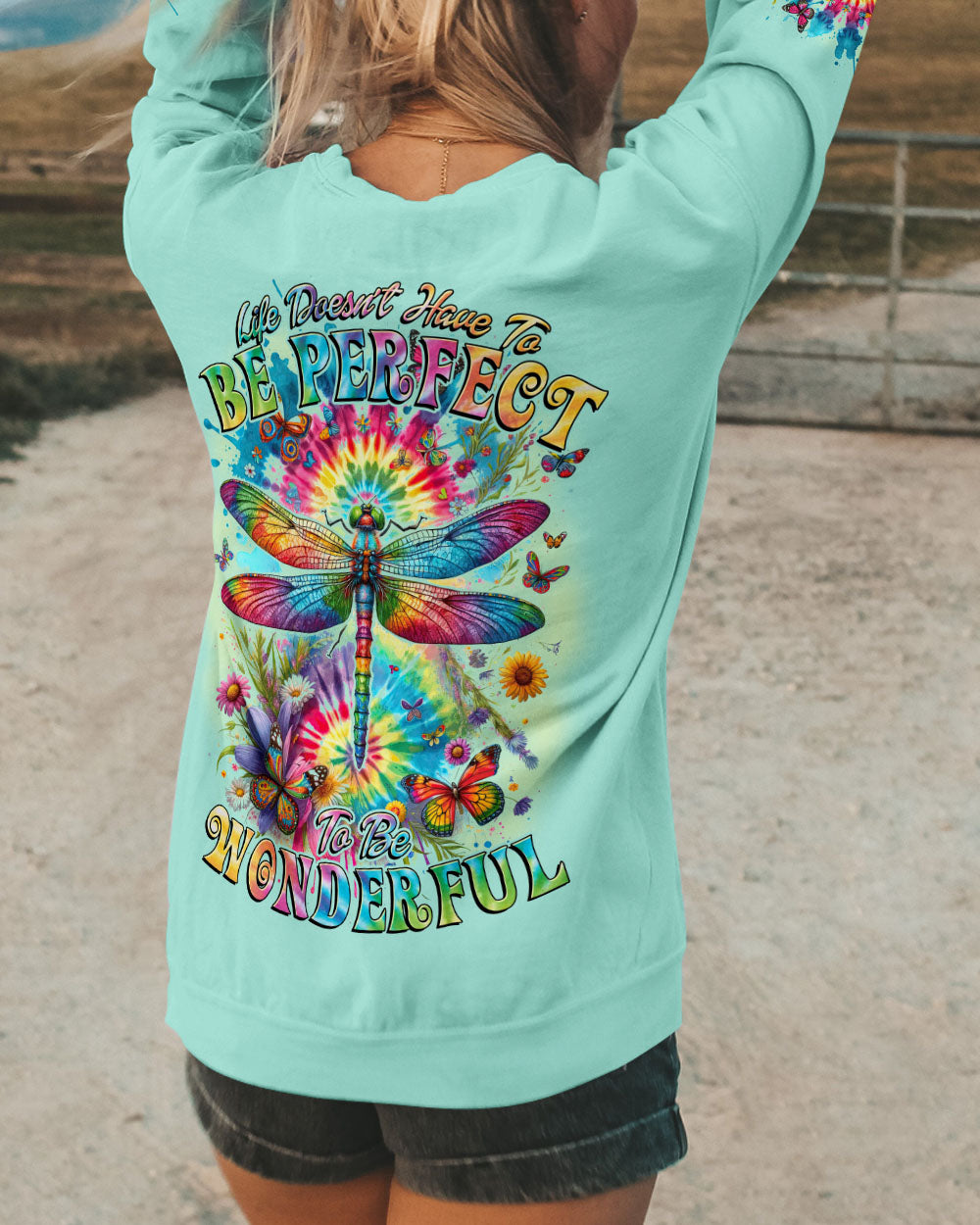 LIFE IS WONDERFUL DRAGONFLY ALL OVER PRINT - TYTD2711232