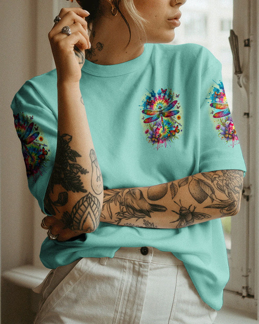 LIFE IS WONDERFUL DRAGONFLY ALL OVER PRINT - TYTD2711232