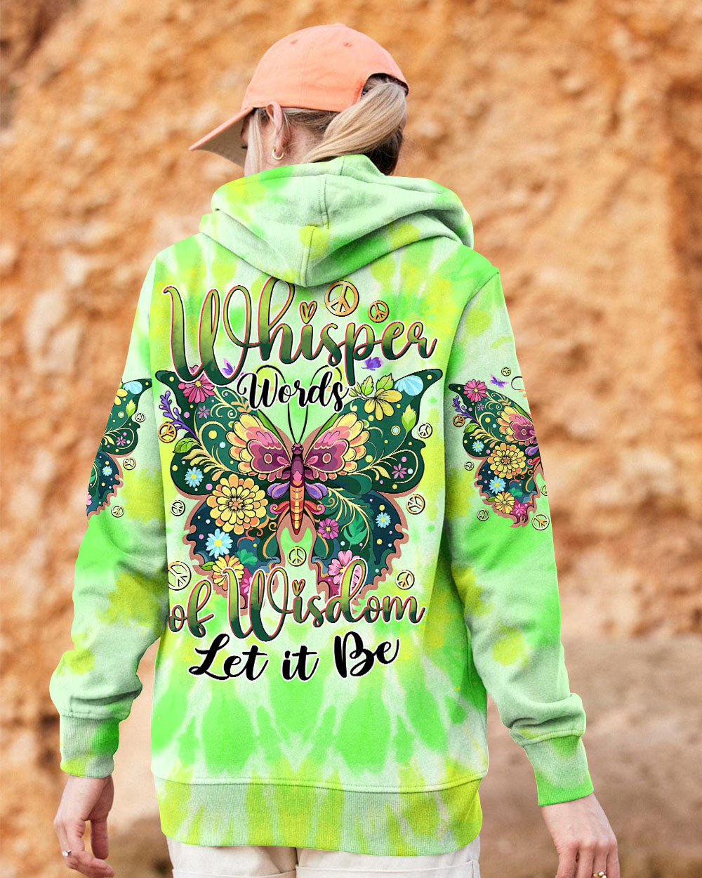 WHISPER WORDS OF WISDOM LET IT BE BUTTERFLY ALL OVER PRINT - TYTD2712242