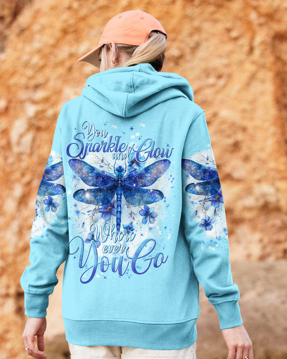 YOU SPARKLE AND GLOW DRAGONFLY ALL OVER PRINT - TYTD2803242