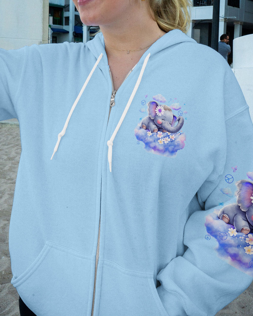 BE YOU THE WORLD WILL ADJUST ELEPHANT ALL OVER PRINT - TYTD2808237