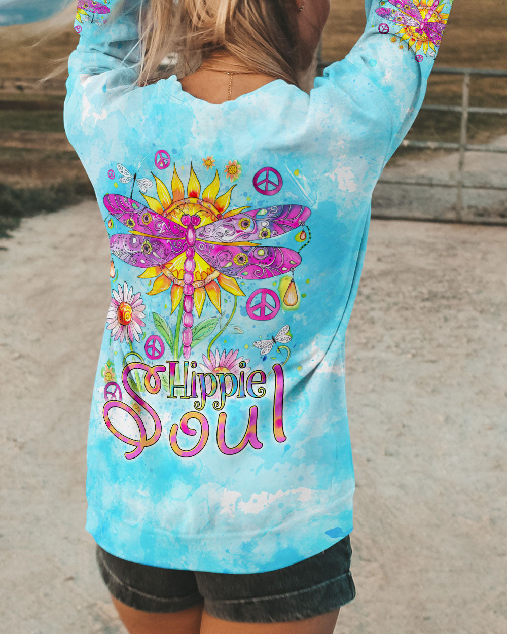HIPPIE SOUL DRAGONFLY ALL OVER PRINT - TYTD2907242