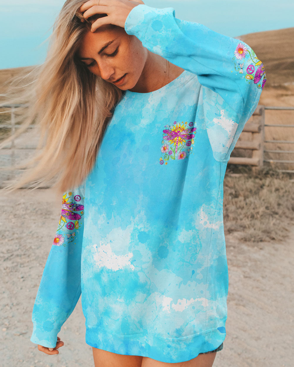 HIPPIE SOUL DRAGONFLY ALL OVER PRINT - TYTD2907242