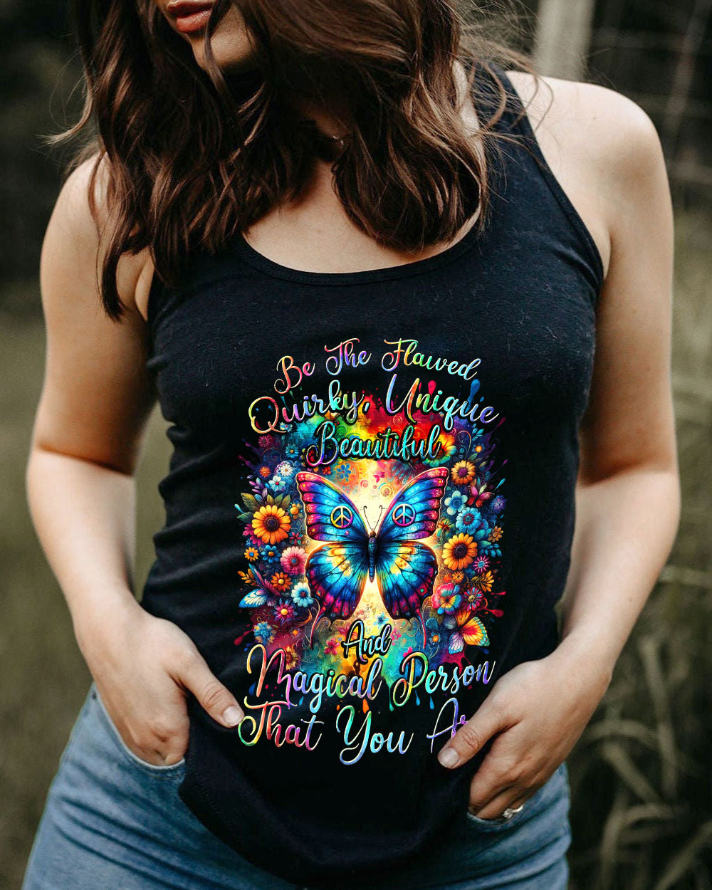 BE THE FLAWED BUTTERFLY ALL OVER PRINT - TYTD2911232