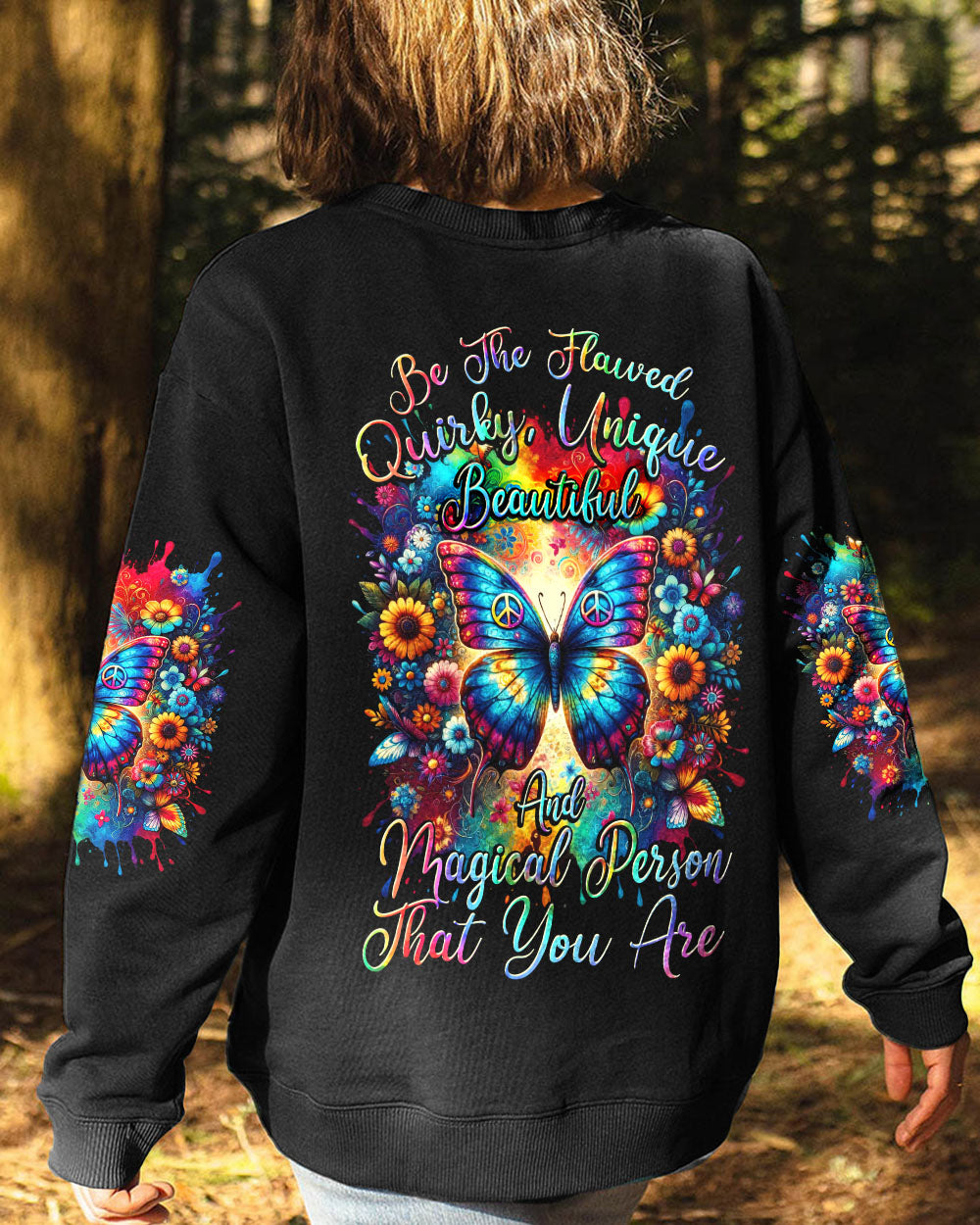 BE THE FLAWED BUTTERFLY ALL OVER PRINT - TYTD2911232