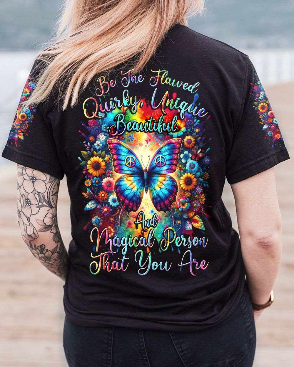 BE THE FLAWED BUTTERFLY ALL OVER PRINT - TYTD2911232