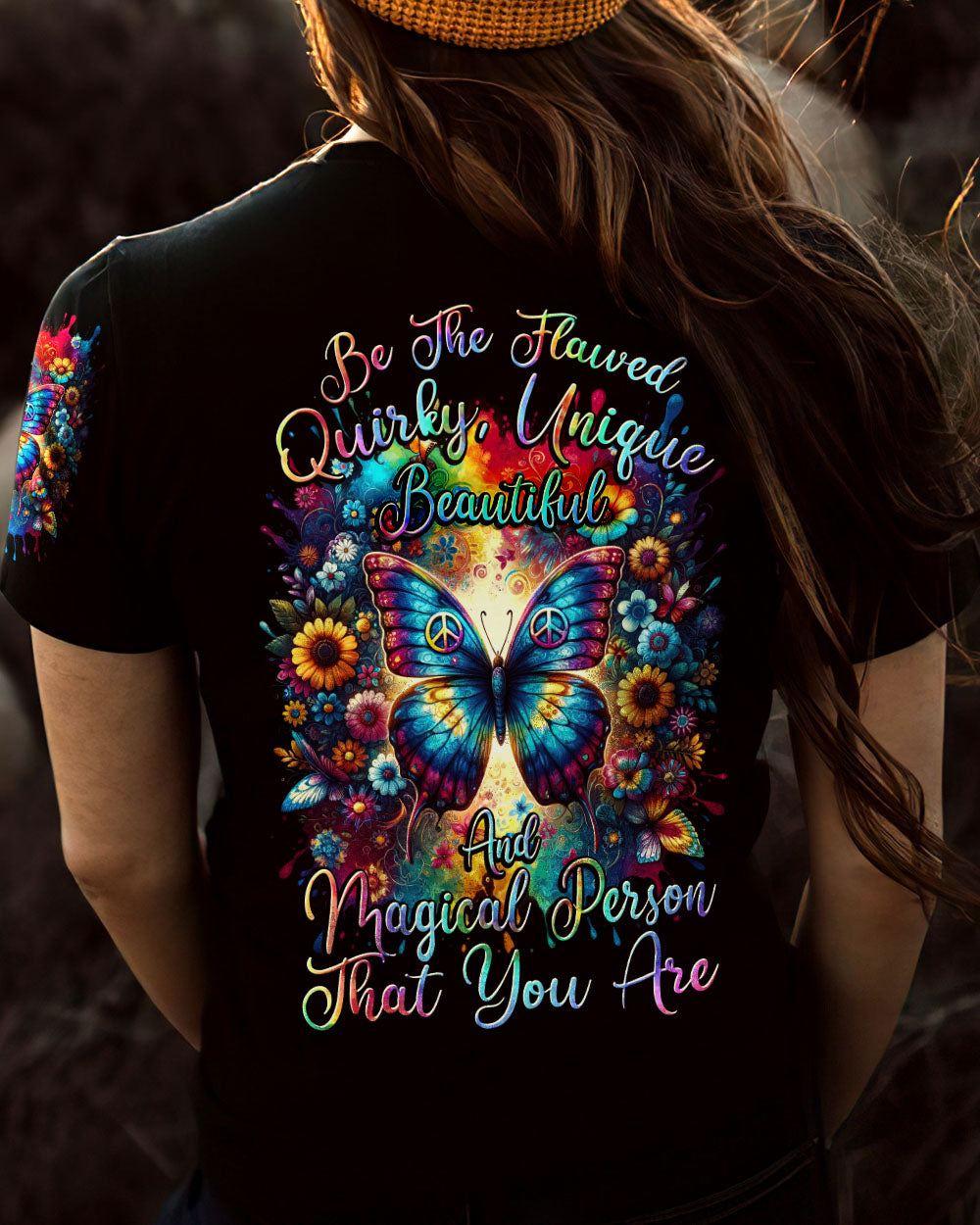 BE THE FLAWED BUTTERFLY ALL OVER PRINT - TYTD2911232