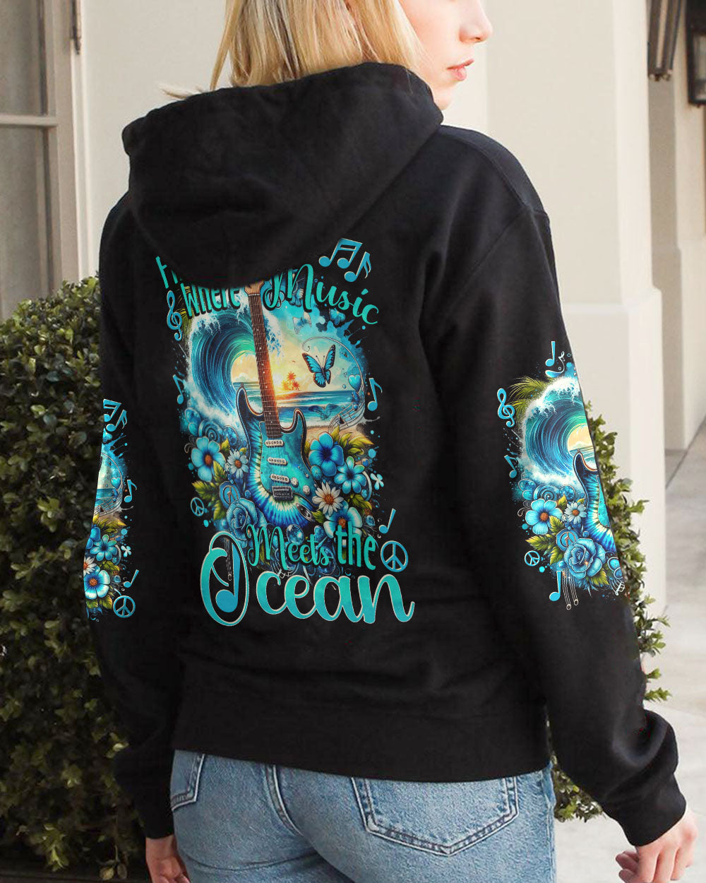 FIND ME WHERE THE MUSIC MEETS THE OCEAN ALL OVER PRINT - TYTD3011232