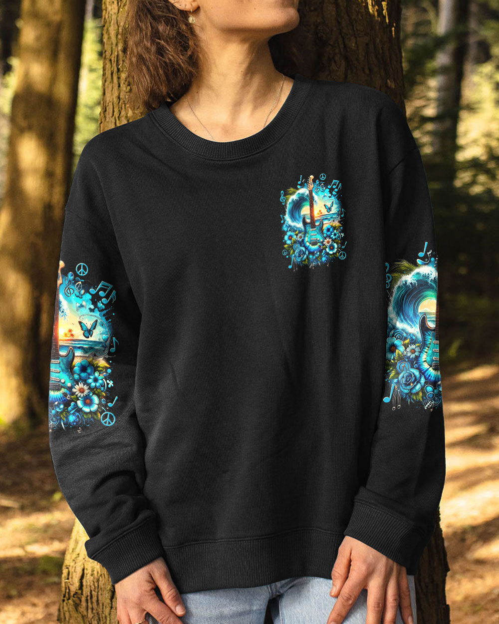 FIND ME WHERE THE MUSIC MEETS THE OCEAN ALL OVER PRINT - TYTD3011232