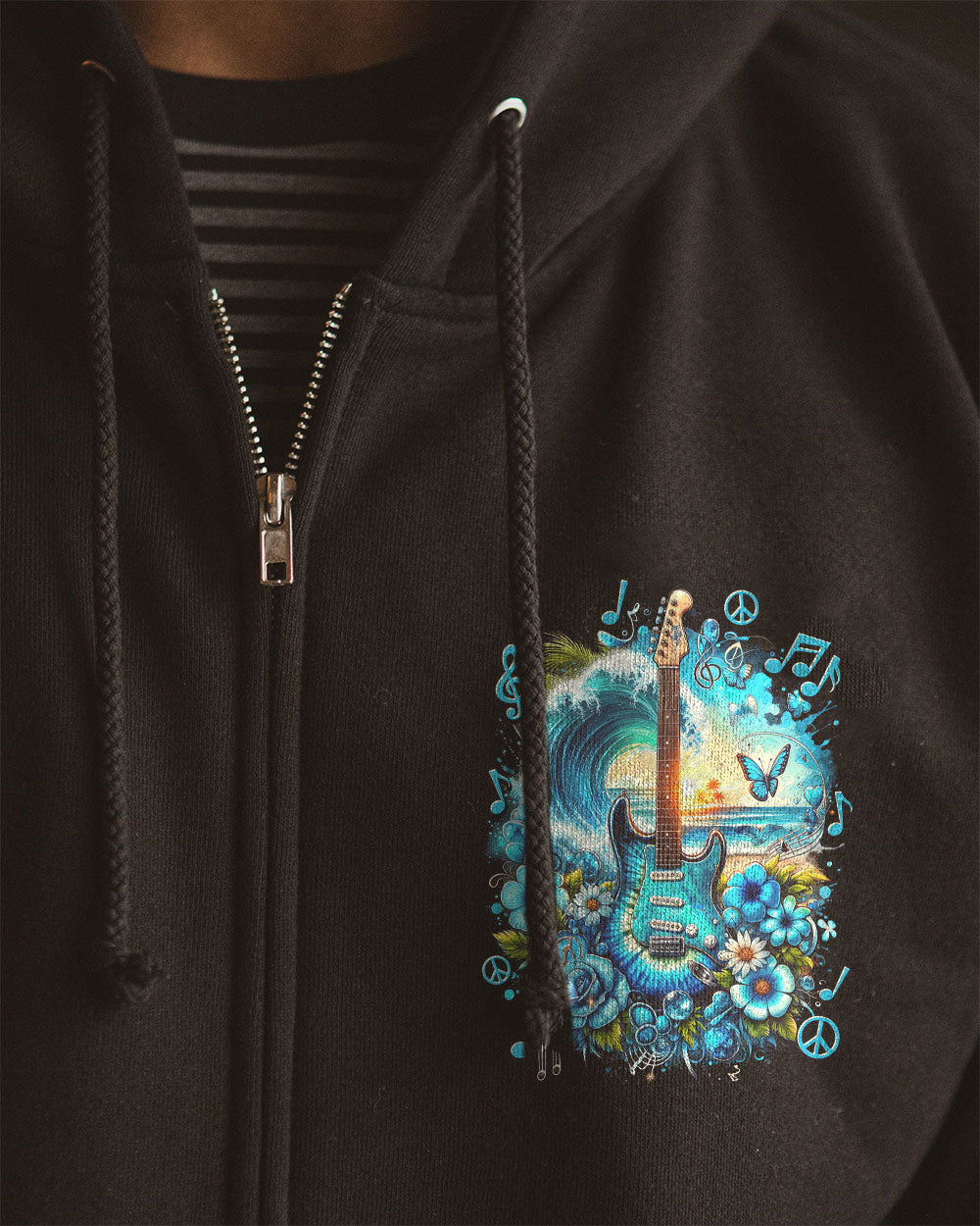 FIND ME WHERE THE MUSIC MEETS THE OCEAN ALL OVER PRINT - TYTD3011232